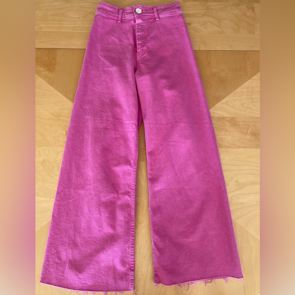 Pink Zara denim jeans